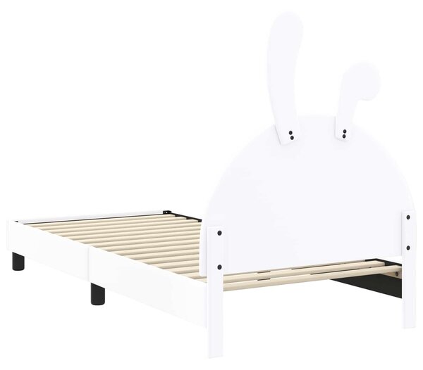 VidaXL Gyerekágy kerettel fejtámlával Fehér 80 x 200 cm PU