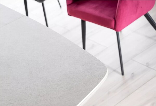 Armani Ceramic Bővíthető Kerámia Étkezőasztal Matt Szürke 160-220 cm