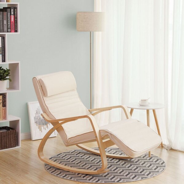 SWING hintaszék, teherbírás 150kg, 67x115x91cm, bézs Jurhan