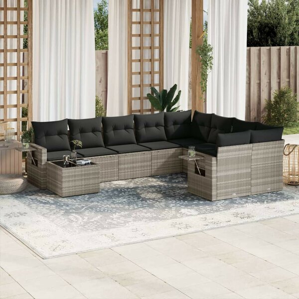 VidaXL Polyrattan Kerti Ülőgarnitúra - 10 részes