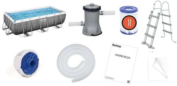 Bestway Power Steel Medence - Családi - 404x201x100cm
