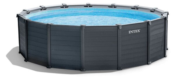 Intex Graphite Gray Pool medence 478 x 124 cm (homokszűrővel) (26384GS)