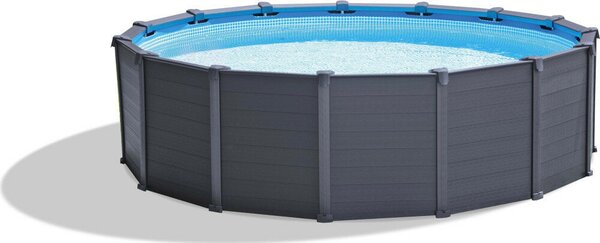 Intex Graphite Gray Pool medence 478 x 124 cm (homokszűrővel) (26384GS)