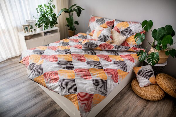 3 db pamut szatén ágyneműhuzat Blade 200x140cm+90x70cm TiaHome