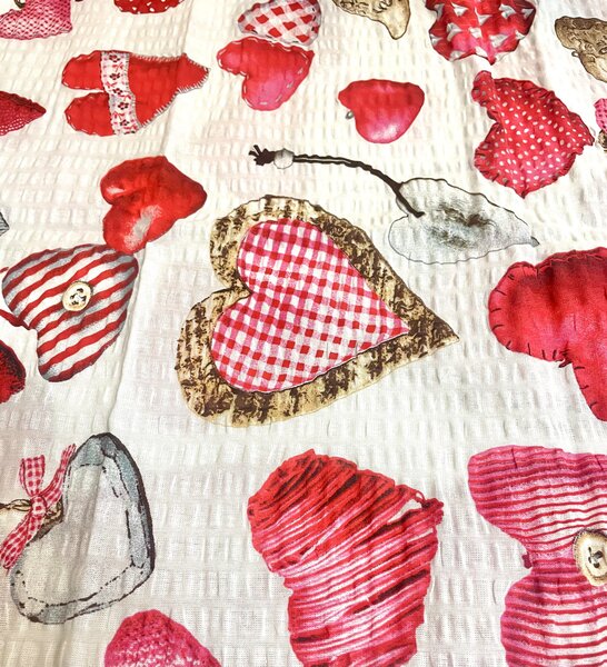 Love krepp ágyneműhuzat TiaHome - 1x Párna 90x70cm, 1x Paplan 140x200cm
