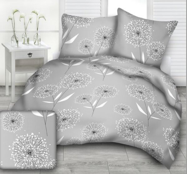 Pitypang Feher krepp ágyneműhuzatTiaHome - 1x Párna 90x70cm, 1x Paplan 140x200cm