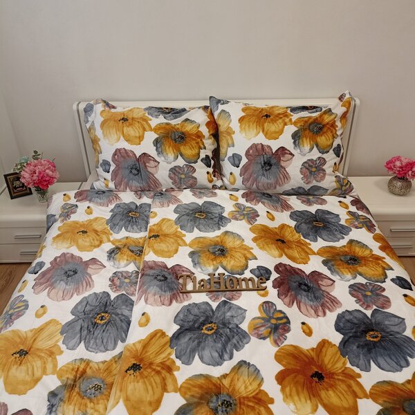 Daisy mikroplüss ágyneműhuzat 200x140cm+90x70cm TiaHome