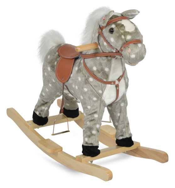 Moni Spotty Hintaló 70 cm - pöttyös szürke