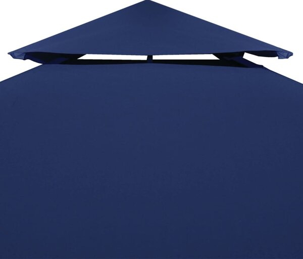 Kék kétszintes pavilon tetőponyva 310 g/m² 4 x 3 m