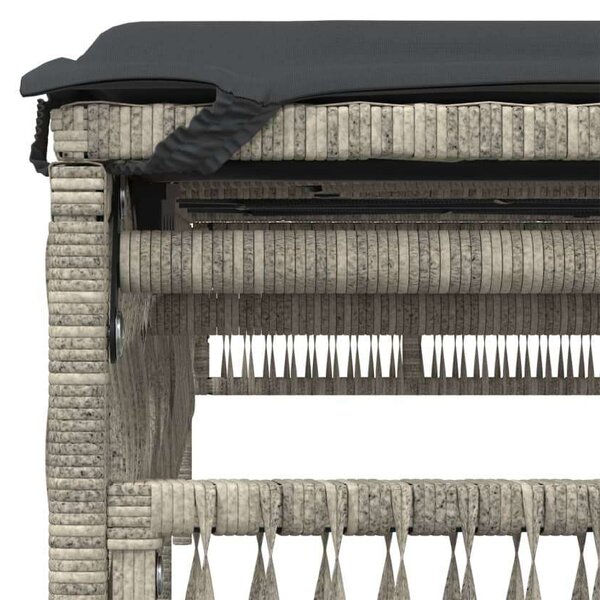 VidaXL Polyrattan Napozóágy Szett - 2 db
