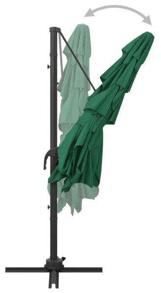 GardenMaster - Négyzet Alakú Napernyő - 250x250 cm - Zöld