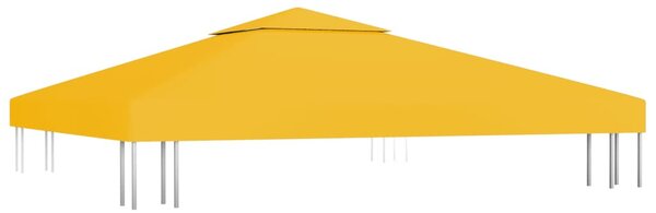 Sárga kétszintes pavilon-tetőponyva 310 g/m² 3 x 3 m