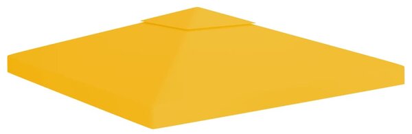Sárga kétszintes pavilon-tetőponyva 310 g/m² 3 x 3 m