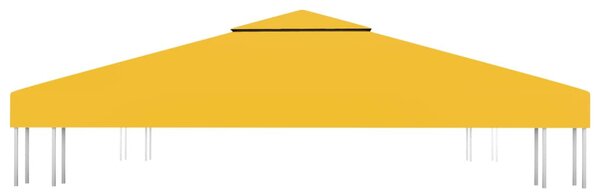 Sárga kétszintes pavilon-tetőponyva 310 g/m² 3 x 3 m