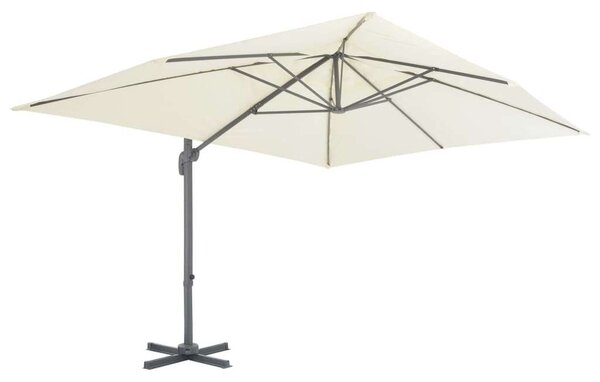 VidaXL homokszínű konzolos napernyő alumíniumrúddal 400 x 300 cm