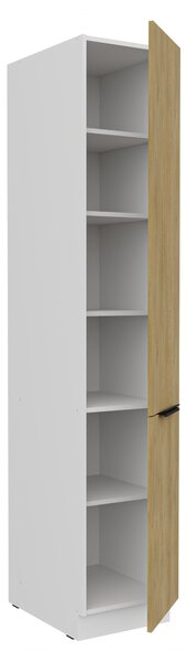 Élelmiszer konyhaszekrény Carminia 40 DK-210 2F (cremona tölgy + fehér)