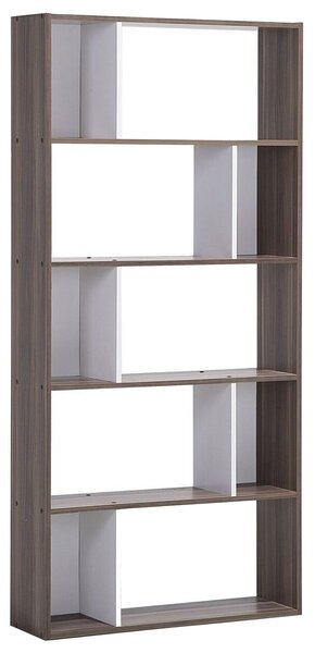 Ötszintes könyvespolc ORILLA 174 cm Sötétbarna