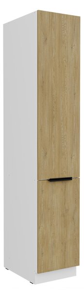 Élelmiszer konyhaszekrény Carminia 40 DK-210 2F (cremona tölgy + fehér)