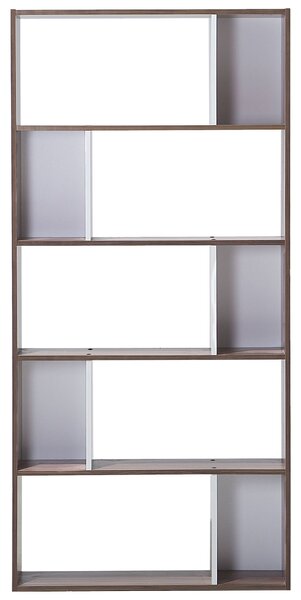 Ötszintes könyvespolc ORILLA 174 cm Sötétbarna