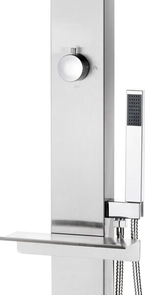 Rozsdamentes acél kerti zuhany 220 cm