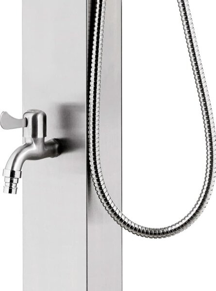 Rozsdamentes acél kerti zuhany 220 cm