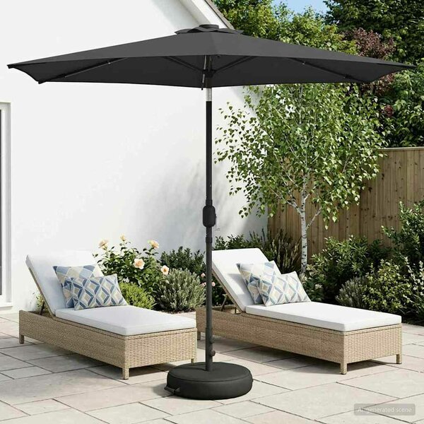 VidaXL Kerti napernyő LED világítással és talppal 270 x 270 cm