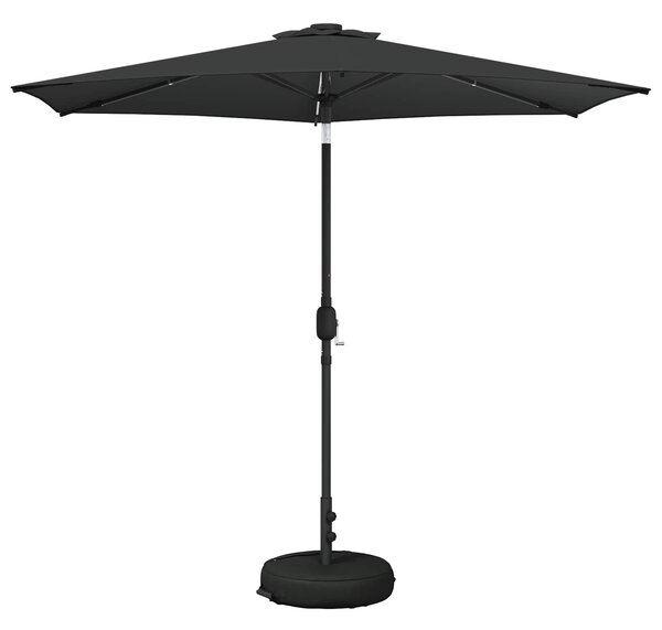 VidaXL Kerti napernyő LED világítással és talppal 270 x 270 cm