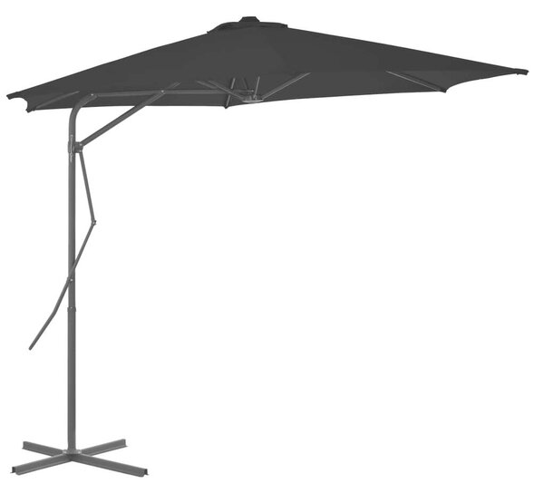 VidaXL Kültéri Karos Napernyő - Fekete - 300x230 cm