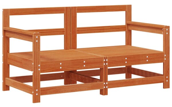 VidaXL Kerti lounge szett 6 pcs Viaszbarna Tömör fenyő