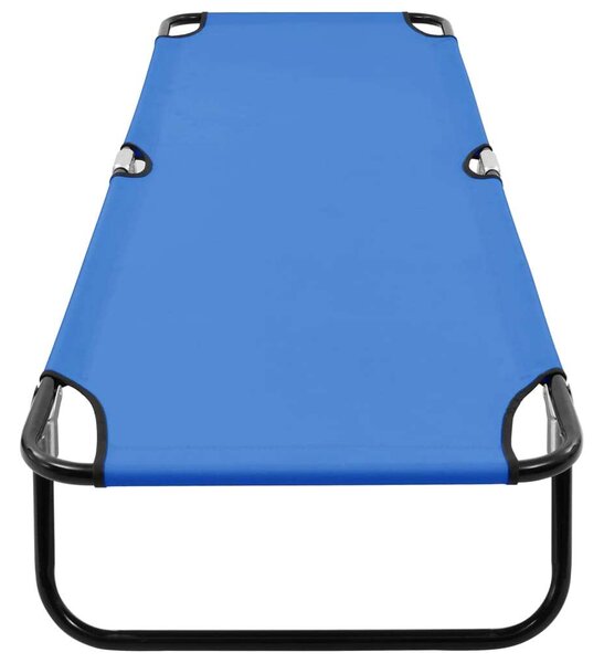 VidaXL Összecsukható Napozóágy - Kék - 190cm