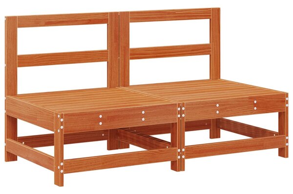 VidaXL Kerti lounge szett 6 pcs Viaszbarna Tömör fenyő