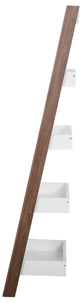 Ötszintes polcos elem MOBILE TRIO 164 cm Barna/fehér