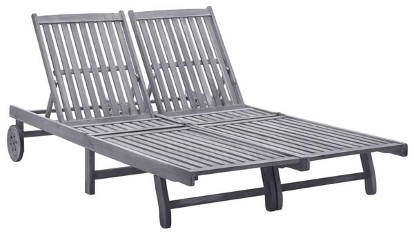 VidaXL Akácfa Napozóágy - 2 Személyes - 199x118-123 cm