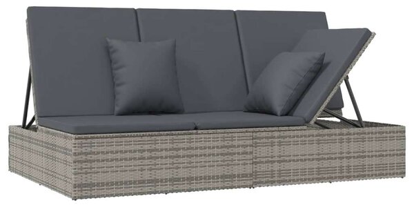 VidaXL Polyrattan Napozóágy/Kanapé - 200x121 cm