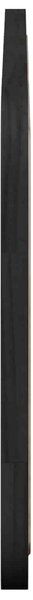 VidaXL Fejtámla fejtámlával Fekete 120 x 55 x 3 cm Rattan