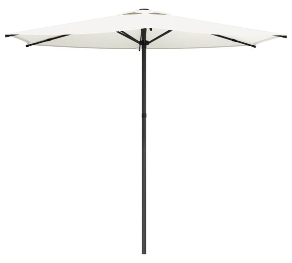 VidaXL Kerti napernyő 270 x 270 cm Poliészter Négyszögletes Krémszínű