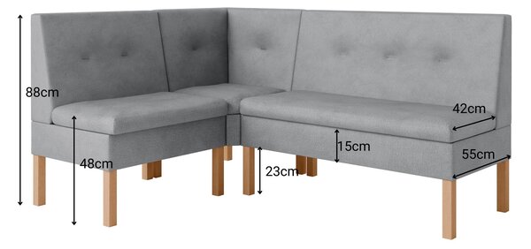 Sarokpad Paryd 130x170 (szürke). Akció -24%