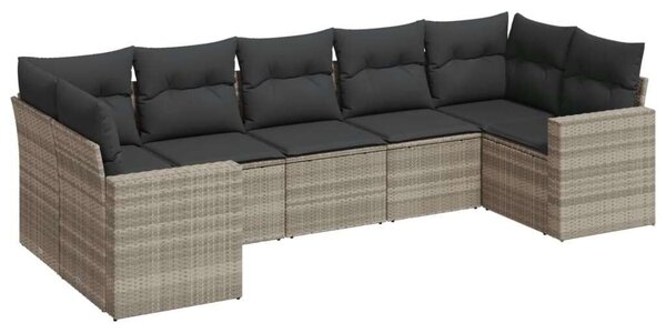 VidaXL Polyrattan Kerti Ülőgarnitúra - 7 részes
