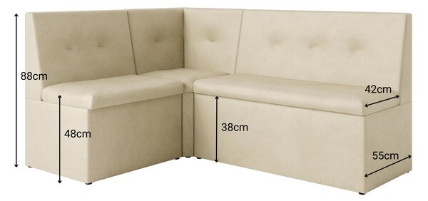 Sarokpad Layla 130x170 (sötétbézs). Akció -24%