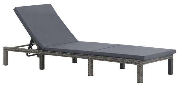 VidaXL Napozóágy - Antracitszürke - 195cm