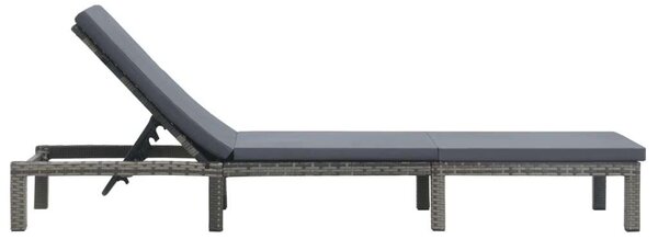 VidaXL Napozóágy - Antracitszürke - 195cm