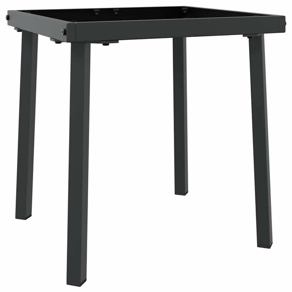 Napozóágy asztallal 2 pcs Fekete 40 x 40 x 40.5 cm polirattan