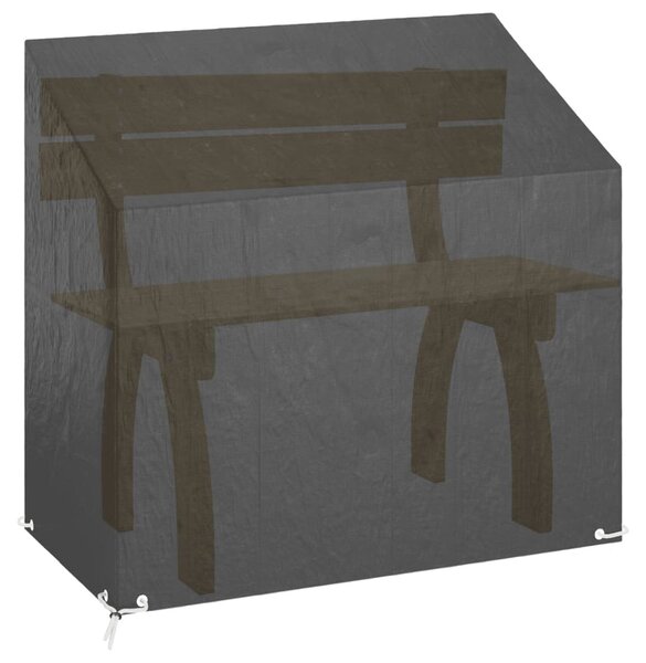 Polietilén kerti pad huzat 8 fűzőlyukkal 130 x 70 x 70/88 cm