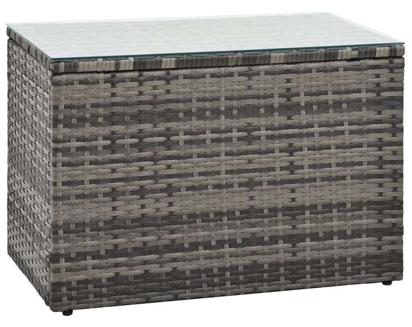 VidaXL Polyrattan Kerti Ülőgarnitúra - 5 részes - Szürke