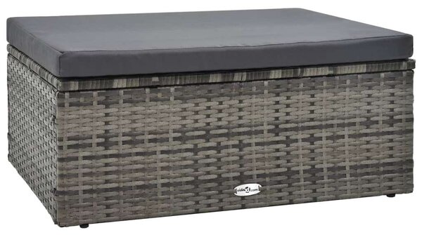 VidaXL Polyrattan Kerti Ülőgarnitúra - 5 részes - Szürke