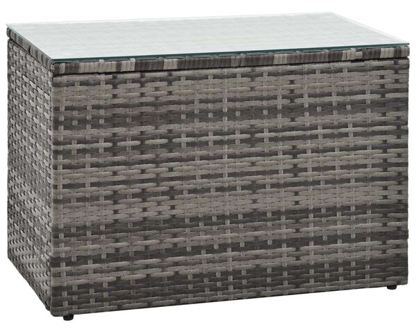 VidaXL Polyrattan Kerti Ülőgarnitúra - 5 részes - Szürke