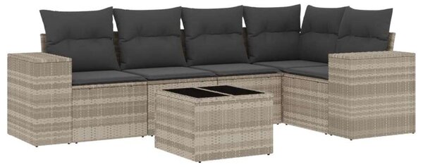 VidaXL Polyrattan Kerti Ülőgarnitúra - 6 részes