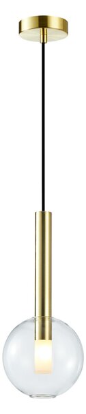 Arany üvegbúrás állítható függőlámpa átlátszó Milagro Niko Gold (ML0330) 1xG9