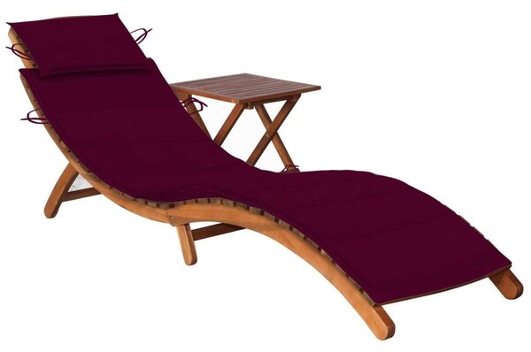 VidaXL Akácfa Napozóágy - 184cm