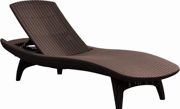 KETER PACIFIC állítható exkluzív polyrattan kerti nyugágy - barna ()